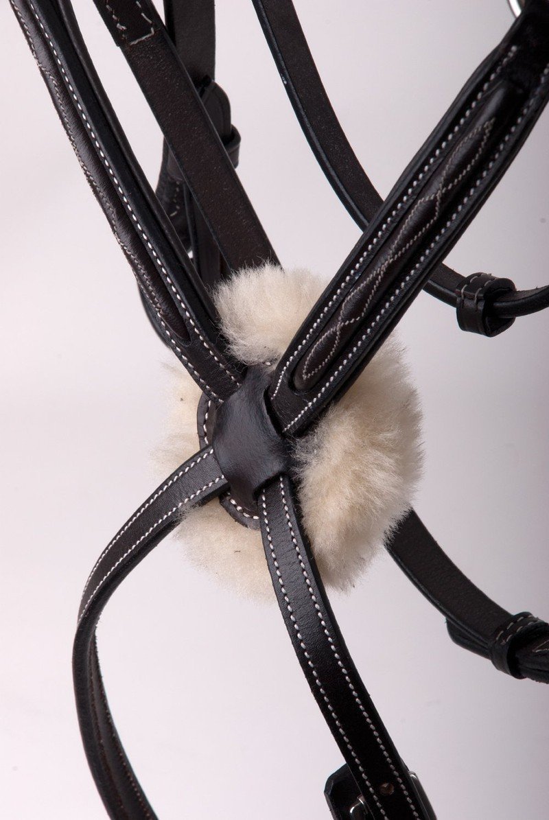 Rhinegold Elegance German Leather Bridle with Mexican Style Noseband - Jacks Pet and Country