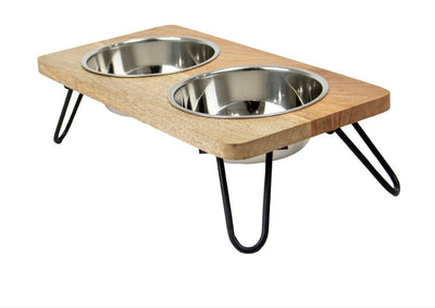 Ancol Hungry Paws Raised Twin Feeder - Jacks Pet and Country