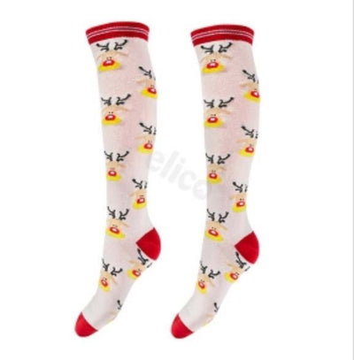 Elico Christmas Reindeer Long Socks - Jacks Pet and Country