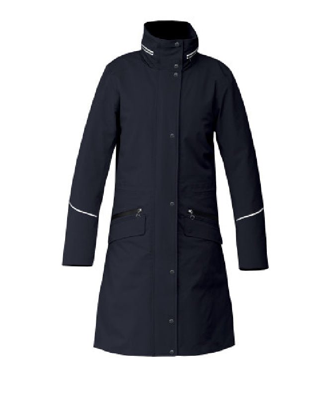 Equetech Long Waterproof Riding Coat - Navy - Jacks Pet and Country