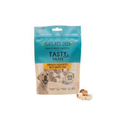 Natures Deli Chicken and Fish Sushi Bites 100g - Jacks Pet and Country