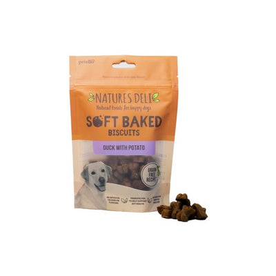 Natures Deli Grain Free Soft Baked Duck With Potato Dog Treat 100g - Jacks Pet and Country
