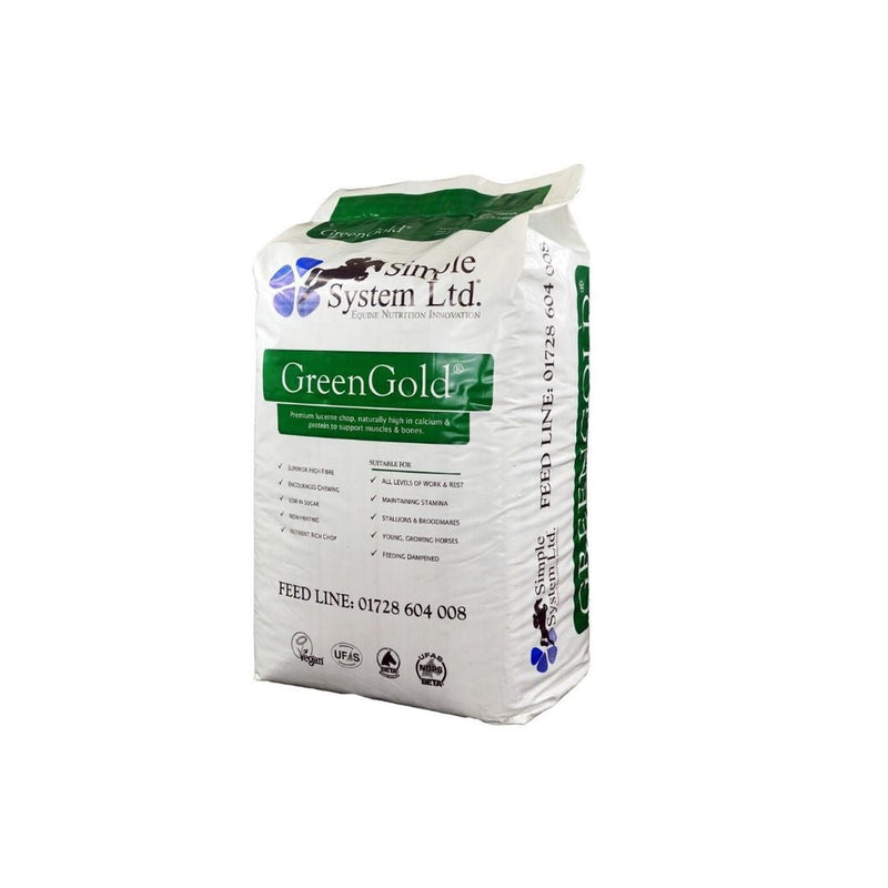 Simple System GreenGold Lucerne Chop 15kg - Jacks Pet and Country