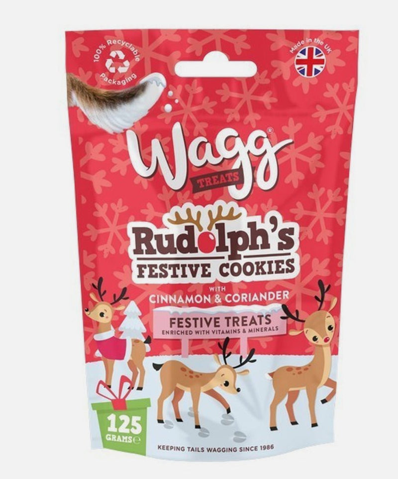 Wagg Festive Cookies Rudolph - 125g - Jacks Pet and Country