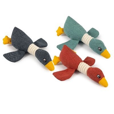 Ancol Canvas Duck Dog Toy - 29cm - Jacks Pet and Country