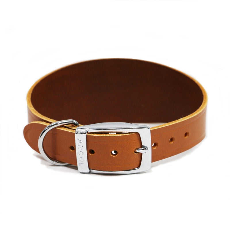 Ancol Leather Greyhound Collar Tan - Jacks Pet and Country