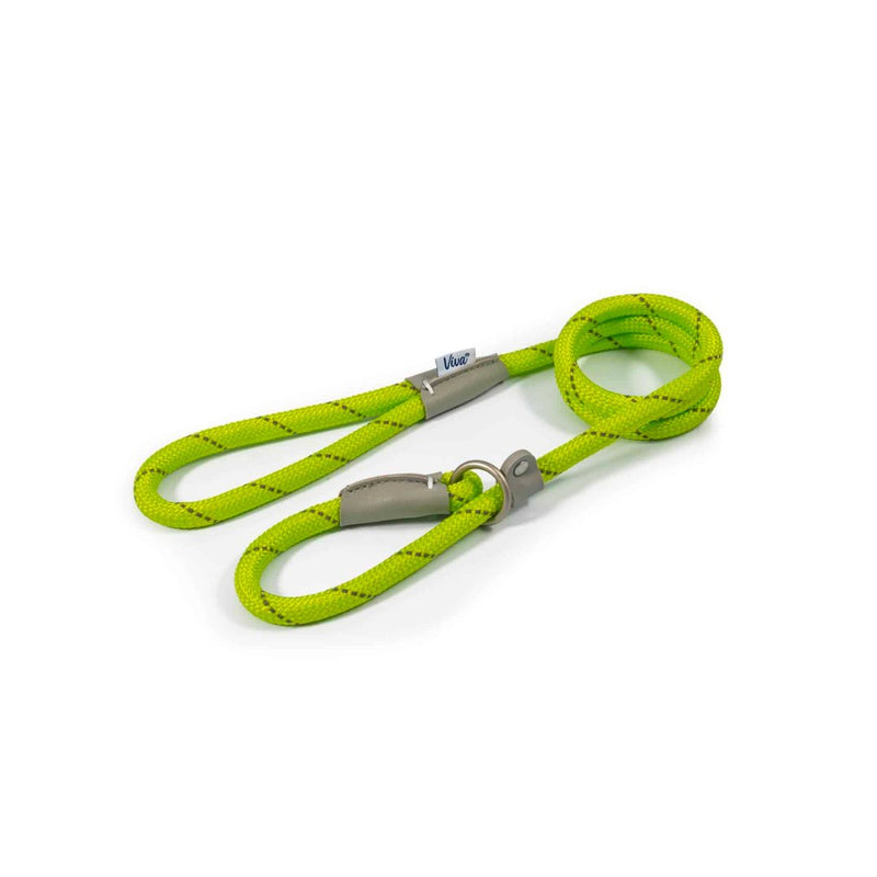 Ancol Viva Rope Reflective Slip Lead Lime Green - Jacks Pet and Country