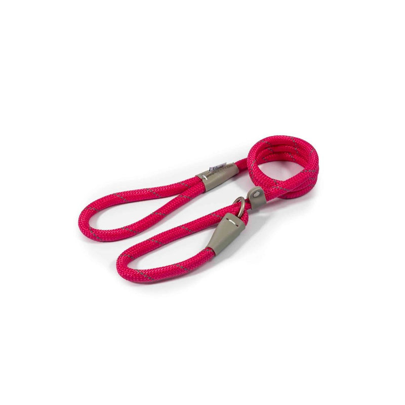 Ancol Viva Rope Reflective Slip Lead Pink - Jacks Pet and Country