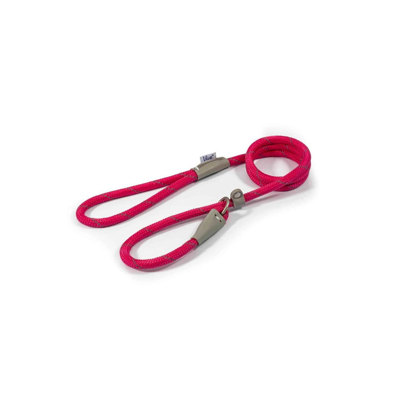 Ancol Viva Rope Reflective Slip Lead Pink - Jacks Pet and Country