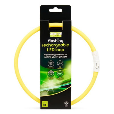Animal Instincts Flashing Loop Collar Rechargeable - Jacks Pet and Country