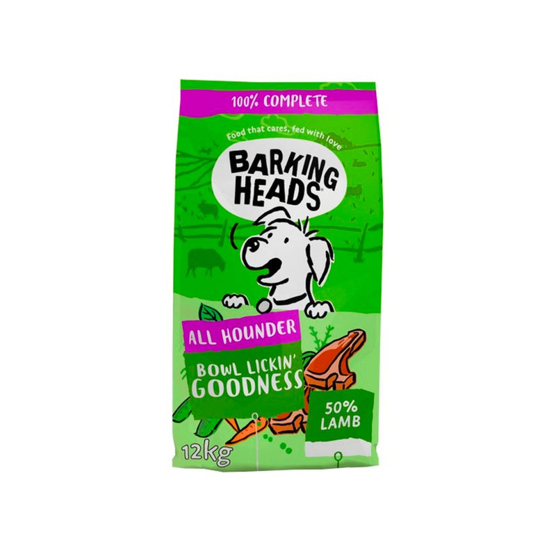 Barking Heads All Hounder Bowl Lickin Goodness Lamb 12kg - Jacks Pet and Country