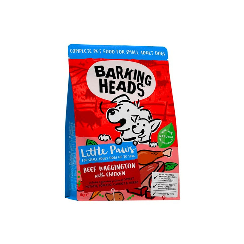 Barking Heads Little Paws Beef Waggington With Chicken 1kg - Jacks Pet and Country