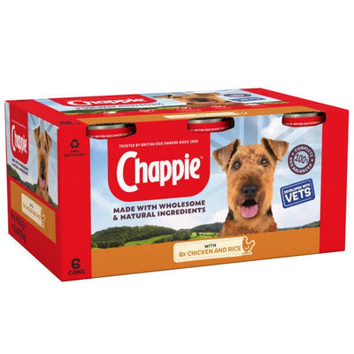 Chappie Chicken & Rice Tins 400g x 6 - Jacks Pet and Country