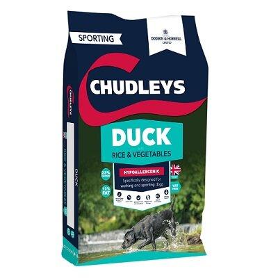 Chudleys Sporting Duck Hypoallergenic Dry Dog Food Duck & Rice 15kg - Jacks Pet and Country