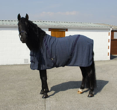 Cooler Rug - Navy Check - Jacks Pet and Country