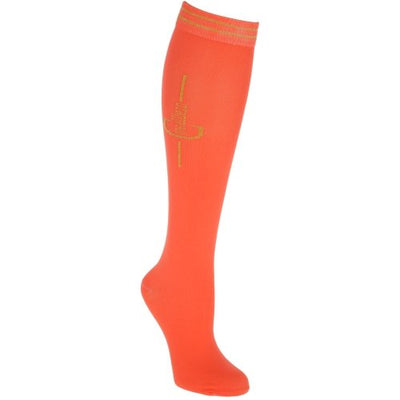 Covalliero Competition Riding Socks in Coral - Jacks Pet and Country