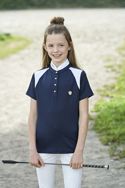 Covalliero Kids Navy Competition Shirt - Jacks Pet and Country