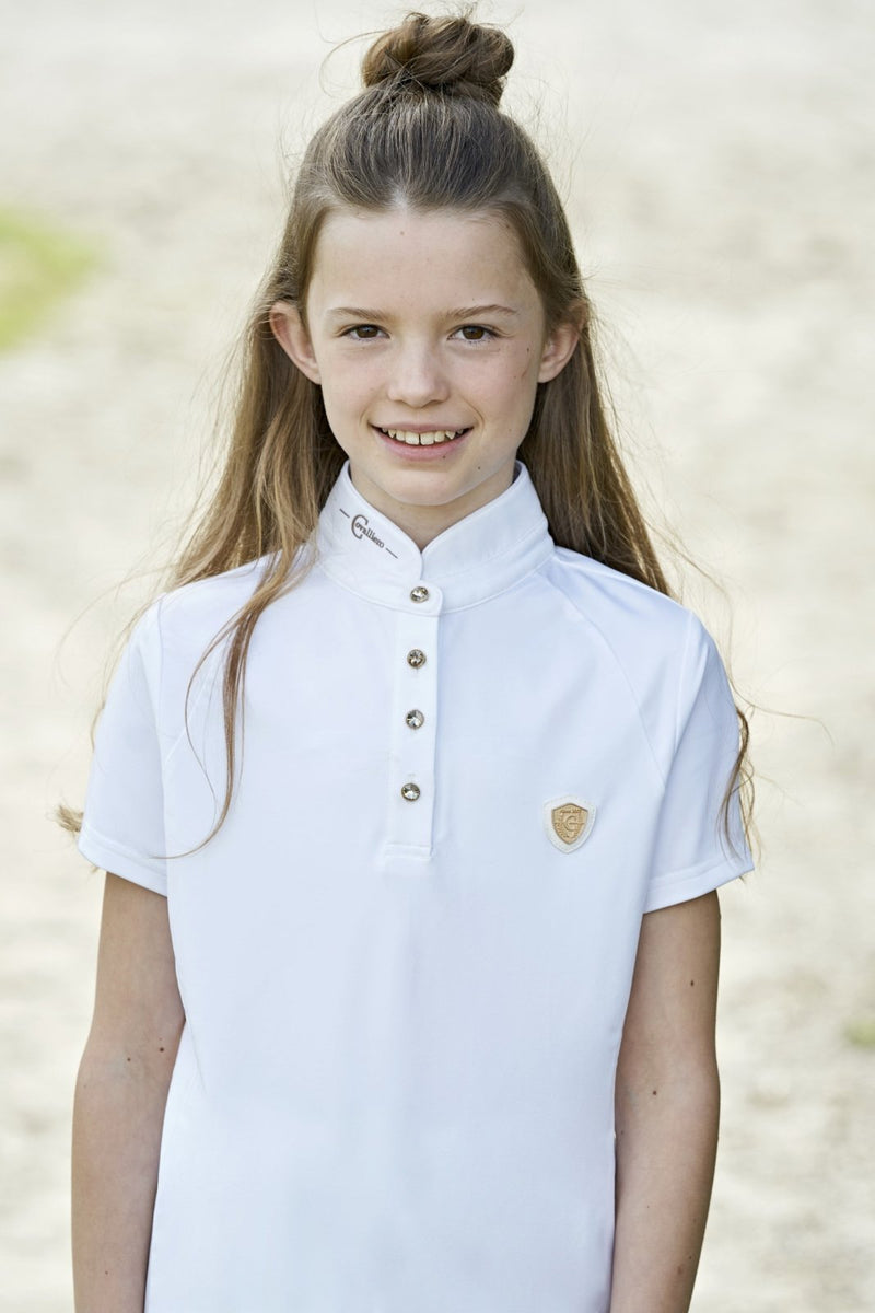 Covalliero Kids White Competition Shirt - Jacks Pet and Country