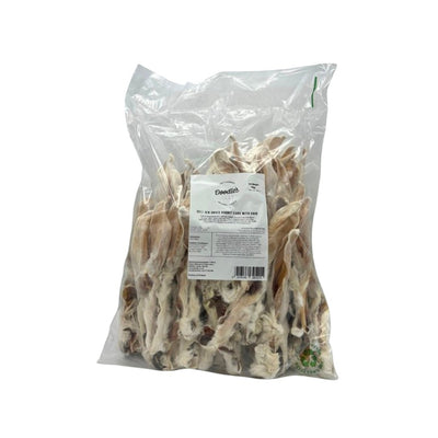 Doodles Deli Air Dried Rabbit Ears with Hair 1kg - Jacks Pet and Country