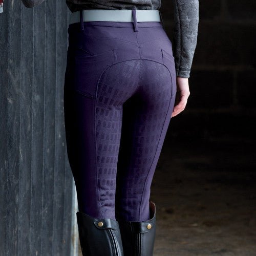 Equetech Shaper Breeches - Blackberry - Jacks Pet and Country