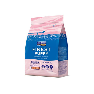 Fish4Dogs Finest Puppy Salmon with Sweet Potato (Small Kibble) - Jacks Pet and Country