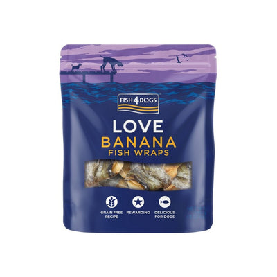 Fish4Dogs Love Banana Fish Wraps - Jacks Pet and Country