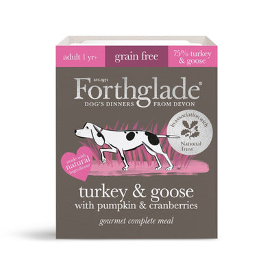 Forthglade Gourmet Turkey with Goose, Pumpkin & Cranberry Grain Free - Jacks Pet and Country