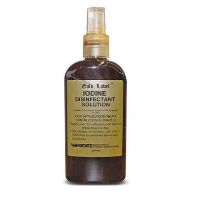 Gold Label Iodine Spray 250ml - Jacks Pet and Country