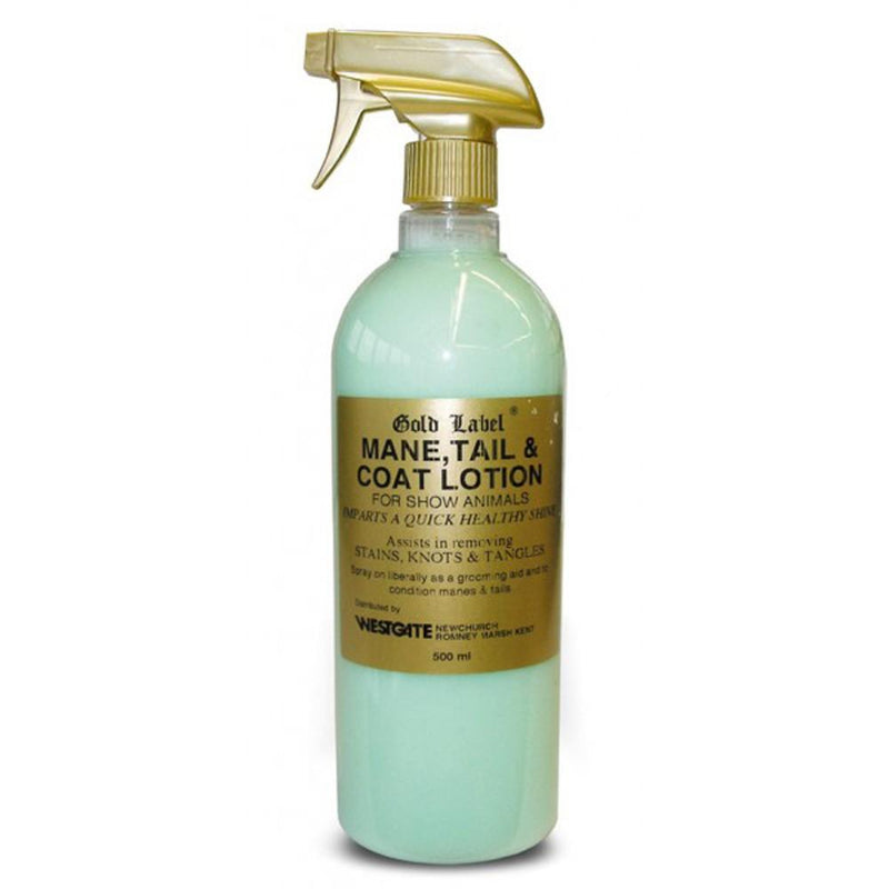 Gold Label Mane & Tail Lotion 500ml - Jacks Pet and Country