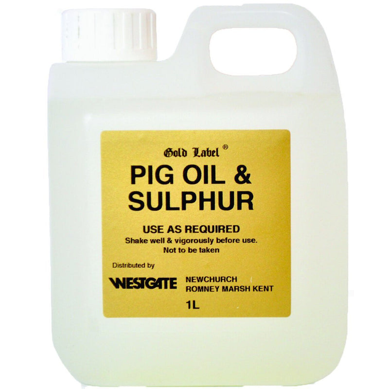 Gold Label Pig Oil & Sulphur 5ltrs - Jacks Pet and Country