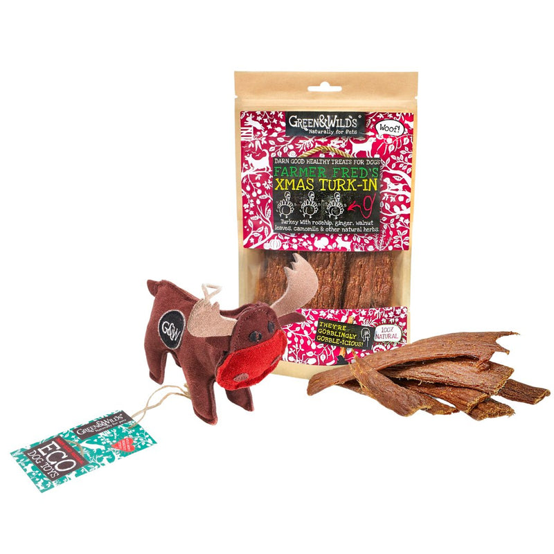 Green & Wilds Mini Christmas Gift Set- Rudy Reindeer and X-mas Turk-in - Jacks Pet and Country