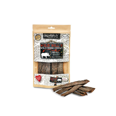 Green & Wilds Wild Boar Chews - Jacks Pet and Country