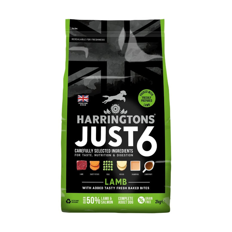 Harringtons Dog Just 6 Lamb 2kg - Jacks Pet and Country