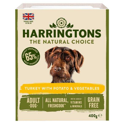 Harringtons Wet Turkey & Potato Trays (Various Sizes) - Jacks Pet and Country