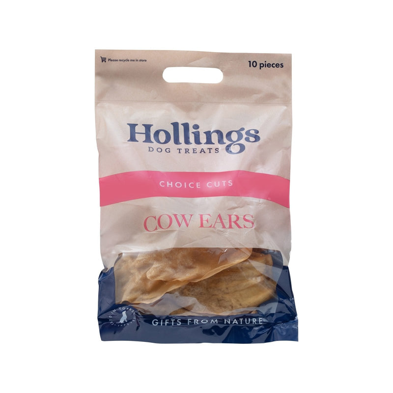 Hollings Cow Ears, Pack of 10 - Jacks Pet and Country