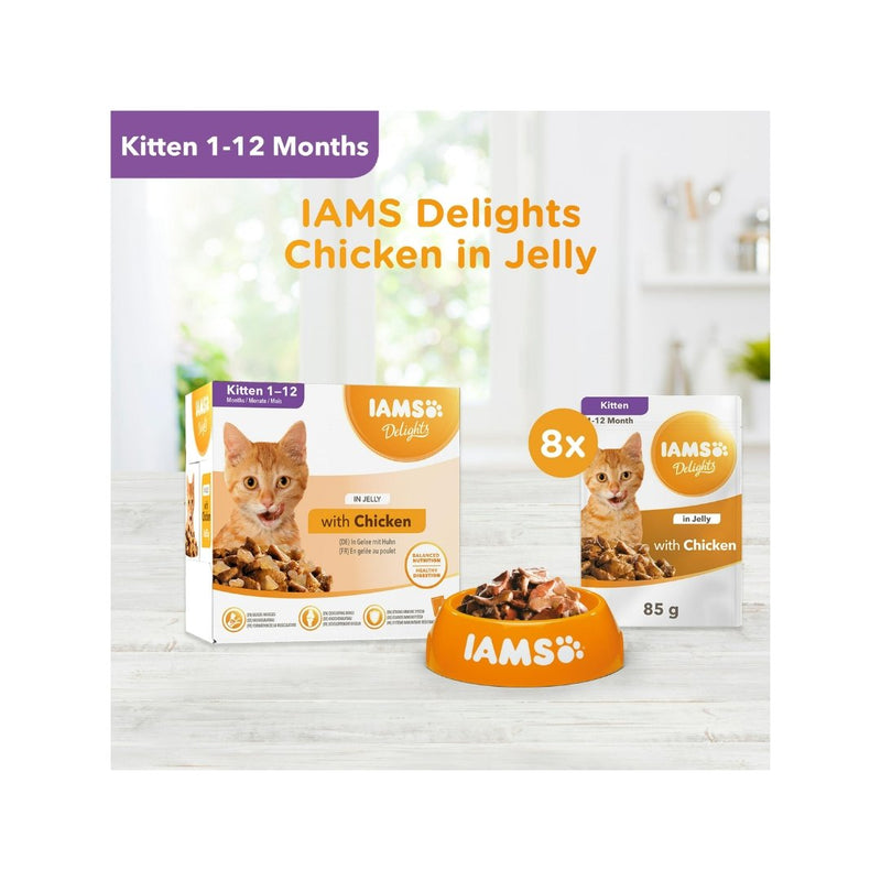 Iams Delights Kitten Chicken in Jelly - Jacks Pet and Country