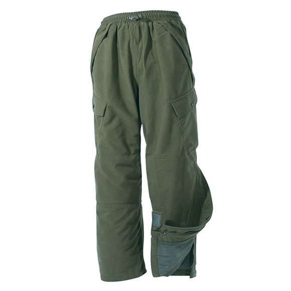 Jack Pyke Hunter Trousers Green pants hunting polyester drawstring waist zip leg