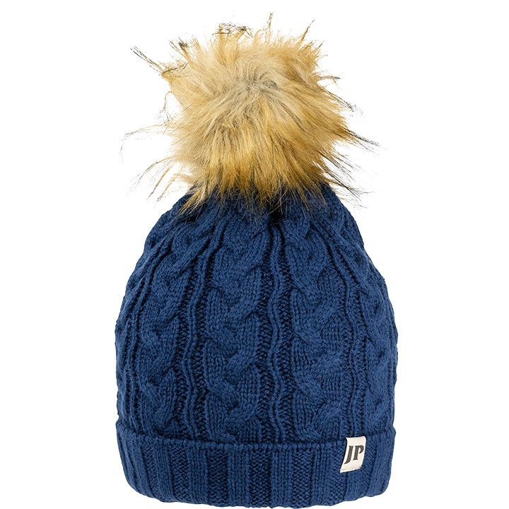 Jack Pyke Woolly Hat With Pom Pom Burgundy - Jacks Pet and Country