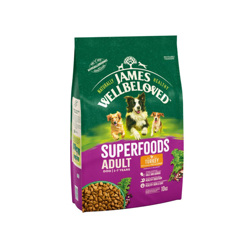 James Wellbeloved Superfoods Adult Turkey with Kale & Quinoa - Jacks Pet and Country
