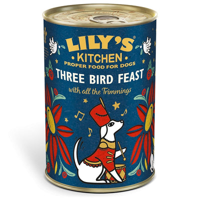 Lilys Kitchen Christmas Three Bird Feast Tins (Various Sizes) - Jacks Pet and Country