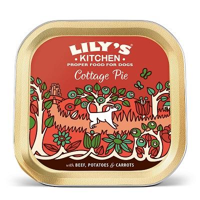 Lily's Kitchen Cottage Pie value pack of 10 pack of 5 wet dog food tray healthy 150g - Jacks Pet and Country