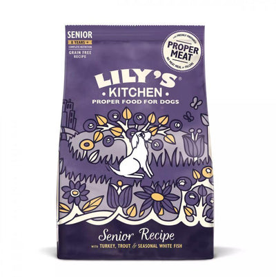 Lily's Kitchen Senior 8+ Turkey & Trout Dry Food for Senior Dogs