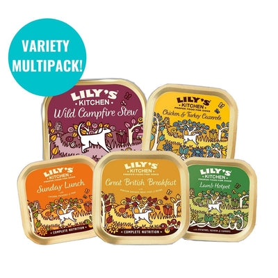 Lily's Kitchen Wet Dog Food Tray Variety Multi 10 Pack - Jacks Pet and Country