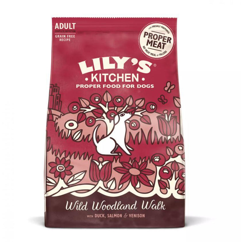 Lilys Kitchen Wild Woodland Walk Venison & Duck Dry Dog Food (Various Sizes) - Jacks Pet and Country