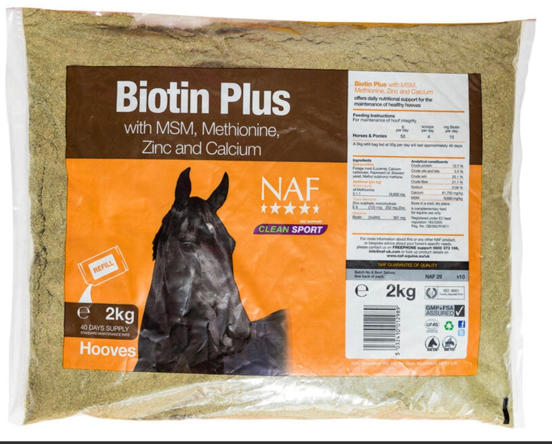NAF Biotin Plus - Refill 2kg - Jacks Pet and Country