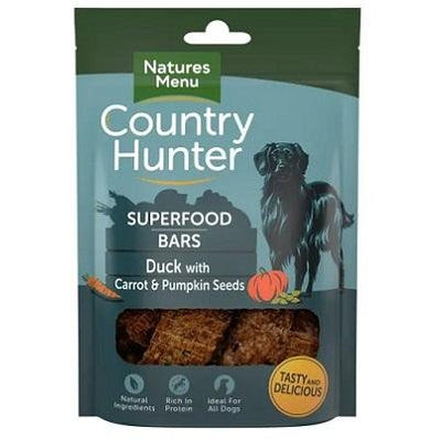 Natures Menu Country Hunter Superfood Bar Duck Dog Treat, 100g - Jacks Pet and Country