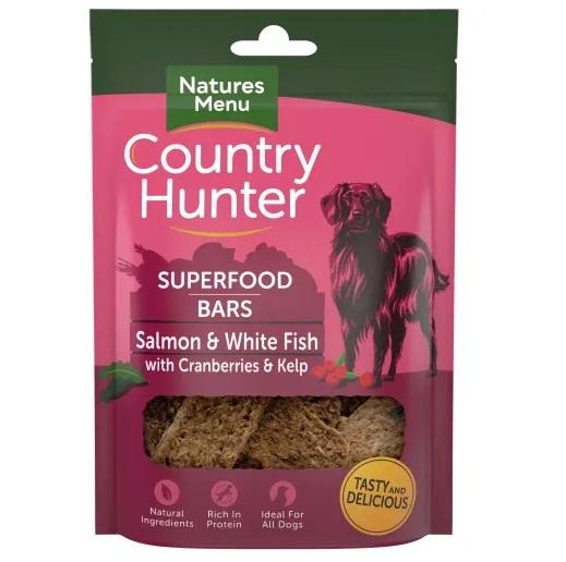 Natures Menu Country Hunter Superfood Bar Salmon & White Fish Dog Treats - Jacks Pet and Country