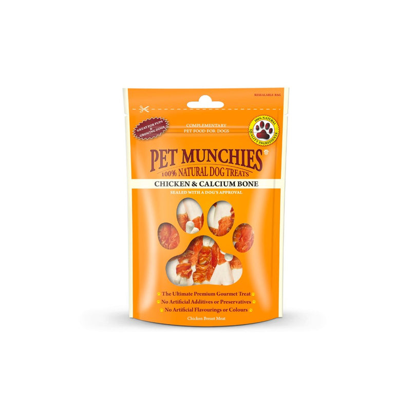 Pet Munchies Chicken & Calcium 100g - Jacks Pet and Country