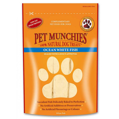 Pet Munchies Ocean White Fish Dog Treats (Various Sizes) - Jacks Pet and Country