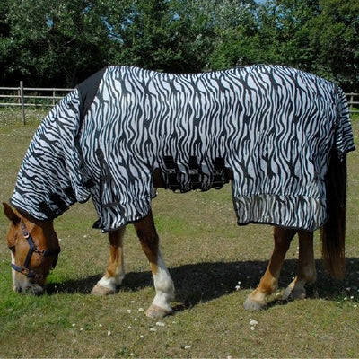 Rhinegold Sahara Zebra Print Full Neck Fly Rug - Jacks Pet and Country